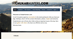 Desktop Screenshot of chukarhunters.com