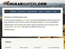 Tablet Screenshot of chukarhunters.com